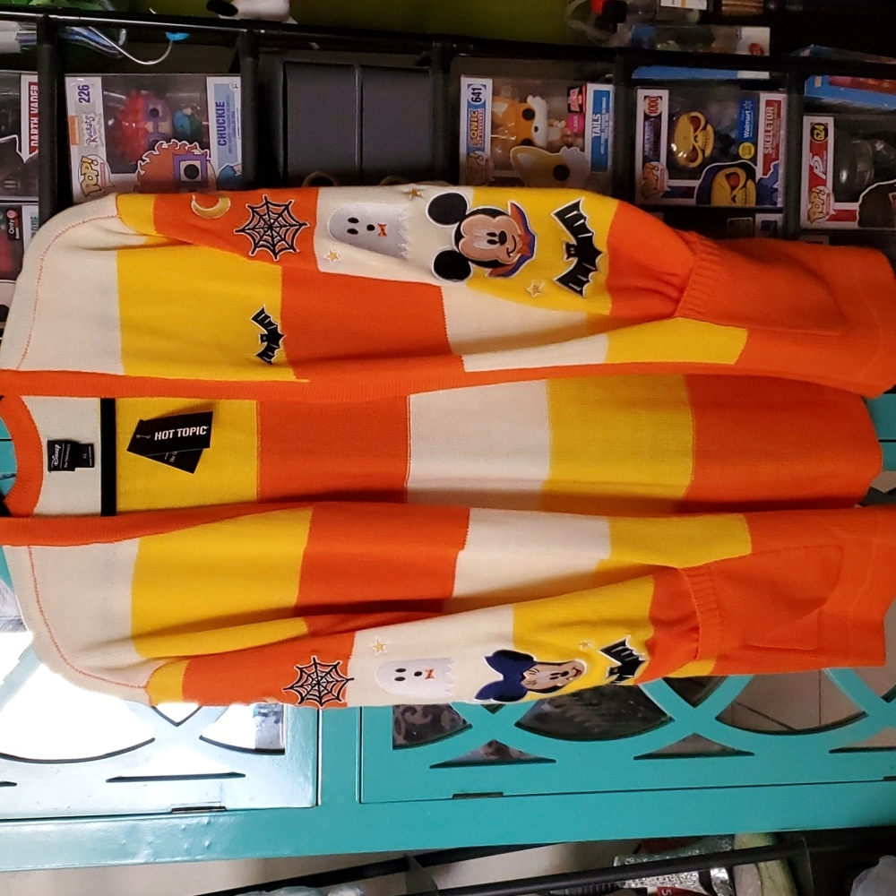Mickey Mouse Candy Corn Cardigan